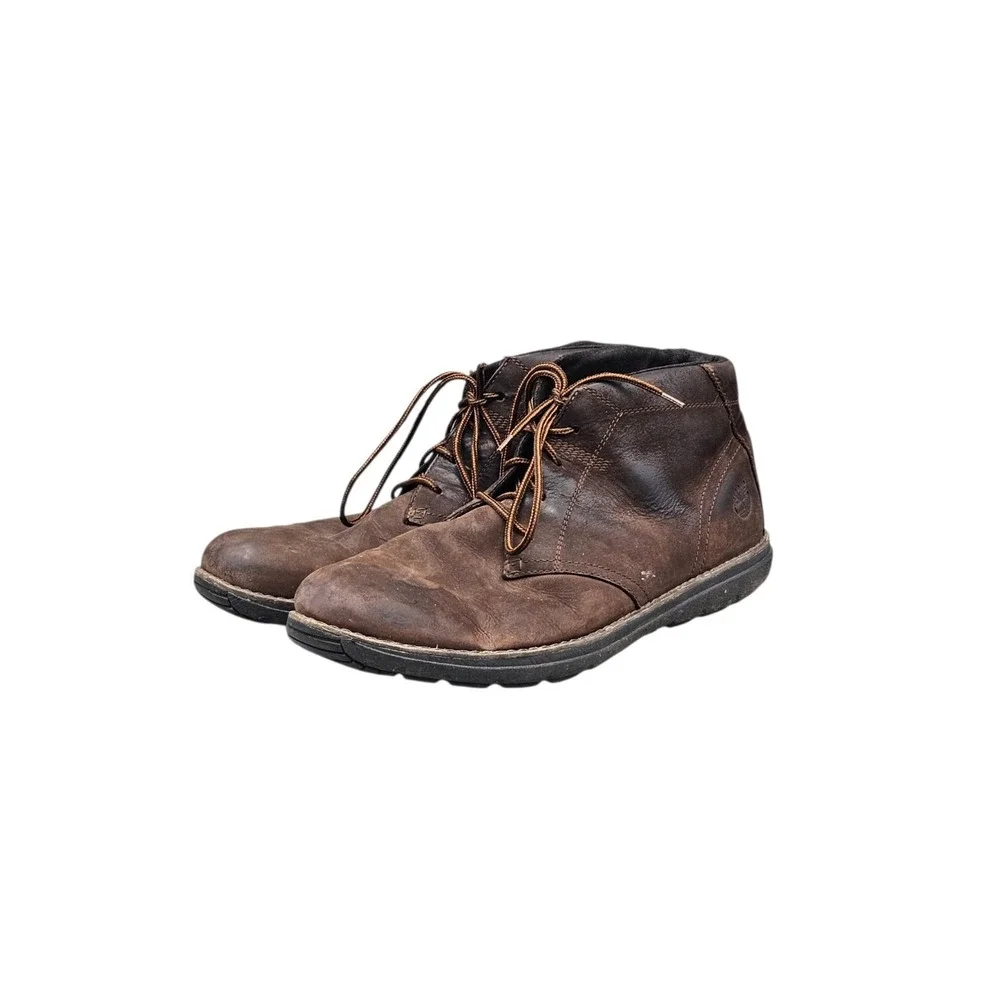 Timberland Men's Size 13 US Classic Sawyer Lane Brown Leather Chukka Boots Shoes